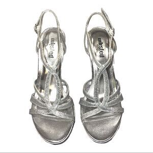 Kenneth Cole Silver High Heels 8 Medium